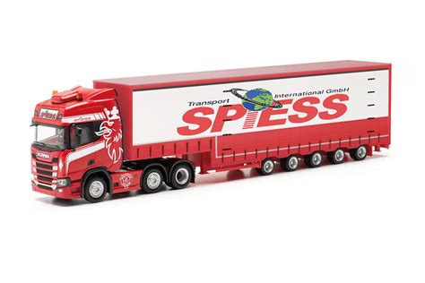 Rainer Modellbahnen Herpa 317016 Scania CR 20 HD 6x2 Volumenplanen