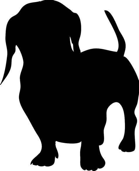 Dachshund Silhouette Vector at GetDrawings.com | Free for personal use Dachshund Silhouette ...