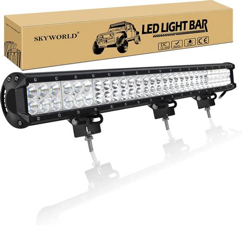 Amazon Fr Skyworld Cm W Barre Lumineuse Led De Travail Tanche