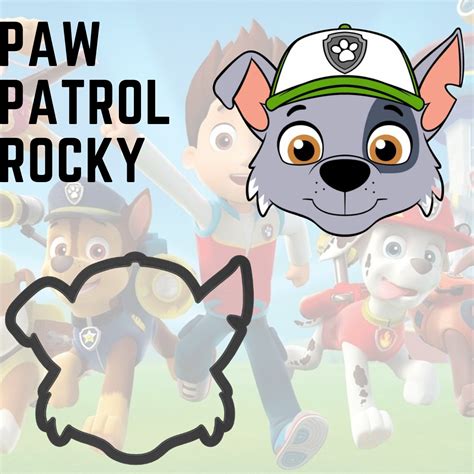 STL Datei PAW Patrol Rocky Ausstechform Kostenlos3D Druck Vorlage Zum