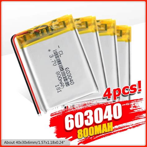 V Mah Li Ion Lipo Battery Lithium Polymer Li Po Li Ion