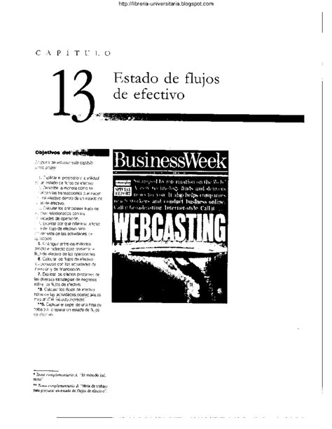 Cap Estado De Flujo De Efectivo Capitulc Estado De Flujos De