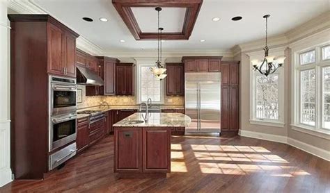 What Color Tile Floor With Cherry Cabinets Home Alqu