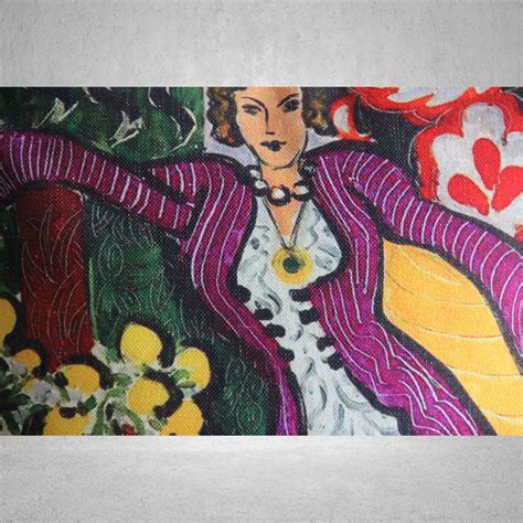 Woman In A Purple Coat Henri Matisse Art Decorative Throw Etsy