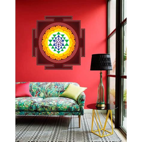 Tantric Mandala Wall Decal Tantric Mandala Wall Sticker Tantric Mandala Wall Decor Bed Bath