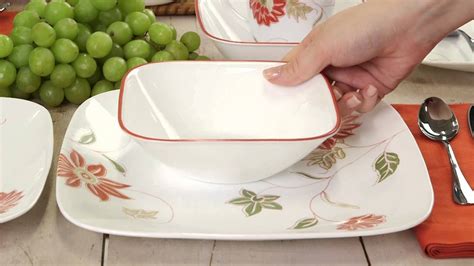 Corelle Matilda 16 Piece Dinnerware Set YouTube