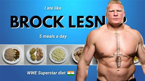 I Tried " BROCK LESNAR " diet plan for a day !! 🇮🇳 - YouTube