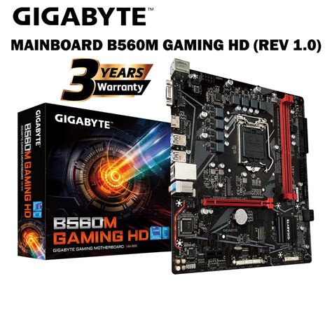 MAINBOARD เมนบอรด 1200 GIGABYTE B560M GAMING HD REV 1 0 Shopee