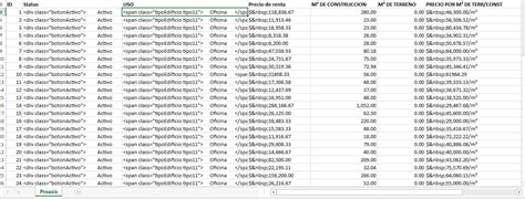 javascript Cómo formatear columnas al exportar una tabla a Excel con