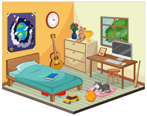 Bedroom Scene Cartoon Stock Illustrations – 1,099 Bedroom Scene Cartoon Stock Illustrations ...