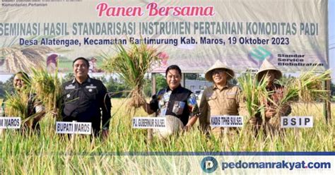 Pj Gubernur Bahtiar Panen Raya Padi Bersama Petani Di Tengah El Nino