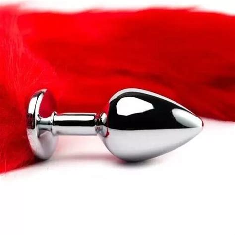 Comprar Plug Anal De Metal Rabo Vermelho Tamanho P E M Sex