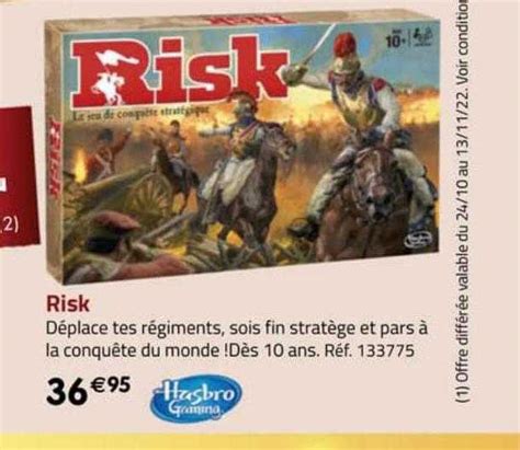 Offre Risk Hasbro Gaming Chez La Grande Recre