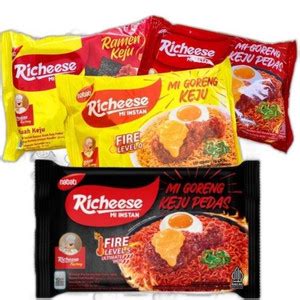 Jual Nabati Richeese Mie Goreng Keju Fire Ramen Kuah Level Mi