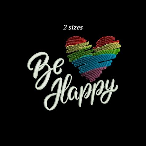 Be Happy Machine Embroidery Design Happy Embroidery Digital Machine ...