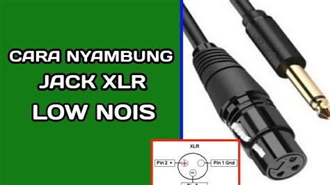 Cara Nyambung Jack Xlr Dan Rca Mono Low Nois YouTube