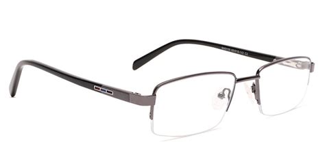 Specsmakers Dura Unisex Eyeglasses Half Frame Rectangle Large 53 Metal Specsmakers Opticians