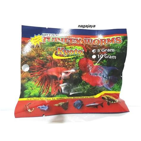 Jual Tubifex Worm Cacing Kering Gr Cacing Sutra Beku Kering Makanan