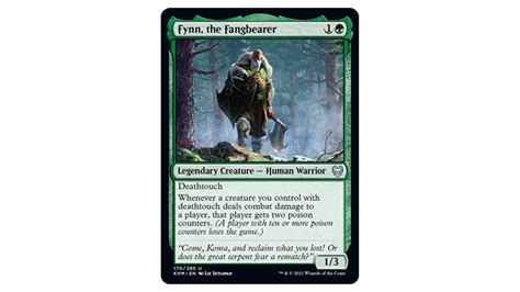 Fynn The Fangbearer Infect Poison Commander Deck Edh Magic Mtg Ready