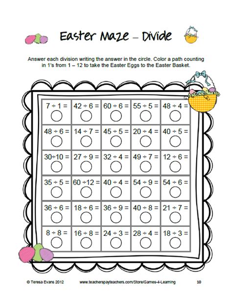 Fun Games 4 Learning Easter Math Freebies Happy Easter