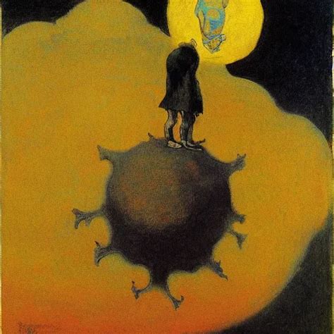 The Emperor Of Giants Swallows The Moon By Odilon Stable Diffusion