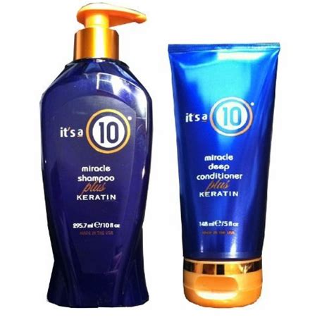 Its A 10 Miracle Shampoo Plus Keratin 10 Oz And Deep Conditioner Plus