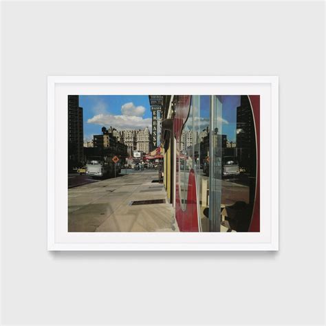 Richard Estes Print 'Bus Reflections' Vintage New | Etsy