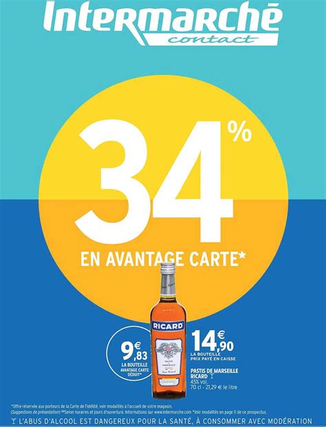 Promo Pastis De Marseille Ricard Chez Intermarch Contact Icatalogue Fr