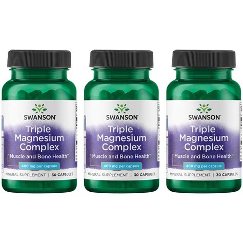 Swanson Triple Magnesium Complex Mg Caps Pack Walmart