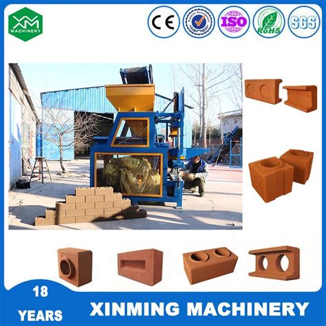 Xm4 10 Automatic Clay Block Machine Soil Earth Lego Interlocking Brick