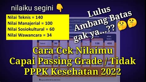 Cara Cek Nilaimu Lulus Capai Ambang Batas Tidak PPPK Kesehatan 2022