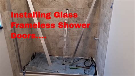 Diy How To Install Frameless Glass Shower Doors Youtube