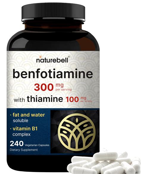 Buy Naturebell Benfotiamine Mg With Thiamine Mg Per Serving