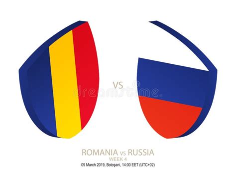 Romania Vs Russia 2019 Rugby Championship Week 4 Stock Vector