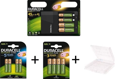 Duracell CEF 14 Hi Speed Batterij Oplader Inclusief 6 Duracell AA