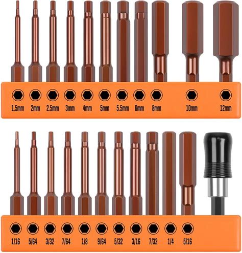 Horusdy Piece Hex Head Allen Wrench Drill Bit Set S Steel Metric