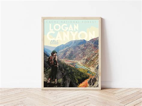 Logan Canyon Utah Print, Logan Canyon Hiking Poster, Utah Hiking Print – The Window West