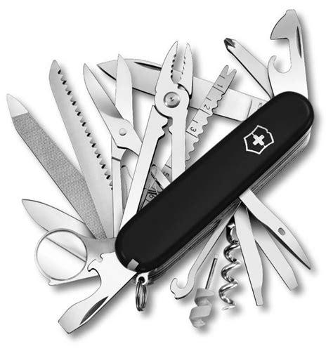 Victorinox Swiss Champ Army Knife Black Knife Depot