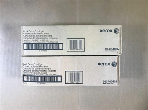 2 PK Xerox DoCu Color 240 242 WC 7655 7755 Black Drum 013R00602 Same D