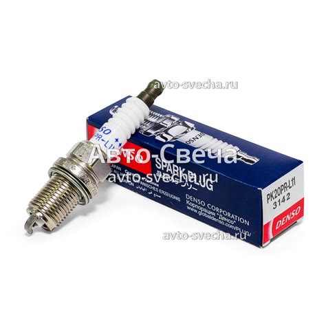 Свеча зажигания Denso 3142, PK20PRL11 "Platinum Longlife" (PK20PR-L11 ...