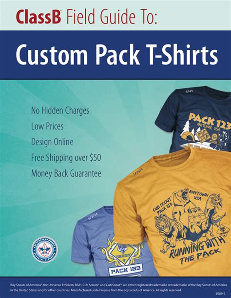 Cub Scout Pack Catalog Links To Pricing Classb® Custom T Shirts