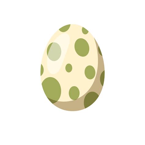 Dinosaur Egg Vector Isolated On White Background Vector Art At