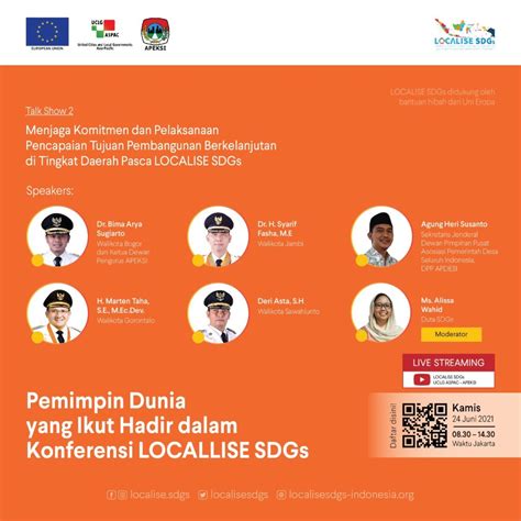 Konferensi Localise Sdgs Mendorong Percepatan Pemulihan Dari Pandemi Melalui Komitmen Dan