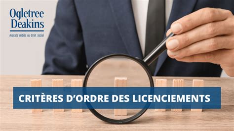 Criteres Dordre Des Licenciements Lemployeur Doit Prendre En Compte