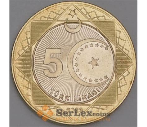 Купить Турция монета 5 лир 2023 UC476 UNC арт. 43979. Доставка по ...