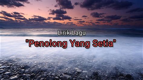 Penolong Yang Setia Melitha Sidabutar Lirik Youtube