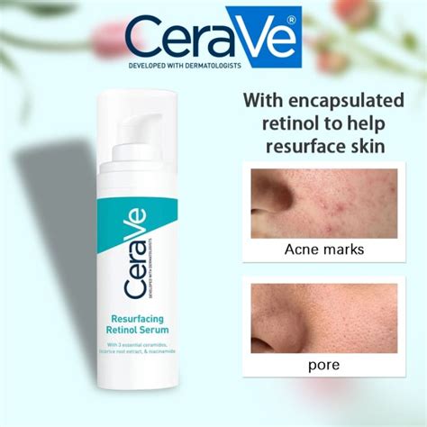 Cerave Resurfacing Retinol Serum Ml For Post Acne Marks And Skin