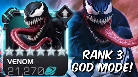 6 Star Rank 3 Venom Fully Boosted God Mode Destruction Marvel Contest Of Champions Youtube