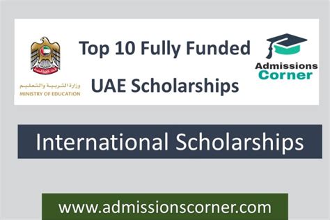 Top 10 Fully Funded Scholarships In United Arab Emirates Uae