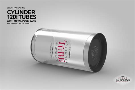 Mm Cylinder Tube Packaging Mockup Branding Design Bundles